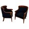 Austrian Biedermeier Bergere Chairs in Walnut, 1850, Set of 2, Image 1