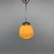 Art Deco Hand Painted Glass Pendant Light, 1930s, Image 9