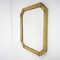 Metal Mirror with Gold Patina, Former Czechoslovakia, 1970s 2