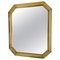 Metal Mirror with Gold Patina, Former Czechoslovakia, 1970s 1