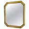 Metal Mirror with Gold Patina, Former Czechoslovakia, 1970s, Image 1