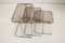 Tavolini ad incastro in metallo cromato, Ex Cecoslovacchia, anni '80, set di 3, Immagine 8