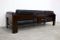 Vintage Rosewood and Leather Bastiano Three-Seater Sofa by Tobia Scarpa for Knoll 9