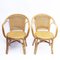 Bamboo and Cane Armchairs, 1960s, Set of 2 1