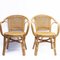 Bamboo and Cane Armchairs, 1960s, Set of 2, Image 4