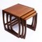 Quadrille Nesting Tables in Teak attributed to G-Plan, 1980s, Set of 3, Image 1