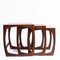 Quadrille Nesting Tables in Teak attributed to G-Plan, 1980s, Set of 3, Image 3