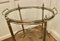 Vintage Art Deco Silver Drinks Trolley with Glass Tray, 1940s 5