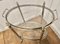 Vintage Art Deco Silver Drinks Trolley with Glass Tray, 1940s 4