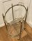 Vintage Art Deco Silver Drinks Trolley with Glass Tray, 1940s 12