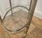 Vintage Art Deco Silver Drinks Trolley with Glass Tray, 1940s 13