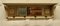 Arts and Crafts French Painted Wall Mirror with Shelf and Coat Hooks, 1880s, Image 3