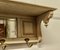 Arts and Crafts French Painted Wall Mirror with Shelf and Coat Hooks, 1880s 6