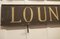 Large 19th Century Wooden Painted Lounge Sign, 1900s 7