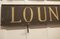 Large 19th Century Wooden Painted Lounge Sign, 1900s, Image 7