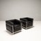 Lc2 Grand Comfort 2-Seater Sofa and Armchairs in Leather attributed to Le Corbusier, 1980s, Set of 3, Image 8