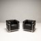 Lc2 Grand Comfort 2-Seater Sofa and Armchairs in Leather attributed to Le Corbusier, 1980s, Set of 3, Image 7