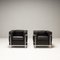 Lc2 Grand Comfort 2-Seater Sofa and Armchairs in Leather attributed to Le Corbusier, 1980s, Set of 3, Image 6
