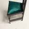 Ash & Petroleum Velvet Hill House 1 Chair attributed to Charles Rennie Mackintosh for Cassina, 1980s 9
