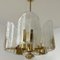 Clear Ice Glass Chandelier in the style of Fagerlund, 1960s 7