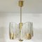 Clear Ice Glass Chandelier in the style of Fagerlund, 1960s 8