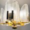Clear Ice Glass Chandelier in the style of Fagerlund, 1960s 6