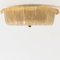 Speckled Gold Murano Glass Flush Mount from Barovier & Toso, Italy, 1969 4