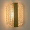 Textured Clear Glass Wall Lights attributed to Kaiser Leuchten, 1970s, Set of 2, Image 5