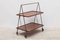 Folding Teak Bar Cart Serving Trolley, 1957, Image 3