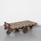 Industrial Rolling Pallet Cart Coffee Table 1