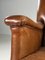 Vintage Brown Leather Armchair 10