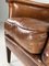 Vintage Brown Leather Armchair 14