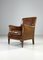 Vintage Brown Leather Armchair 16