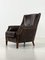 Vintage Armchair in Brown Leather, Image 3