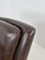 Vintage Armchair in Brown Leather, Image 4