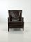 Vintage Armchair in Brown Leather, Image 2