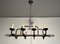 Wrought Iron Chandelier, 1940s 3