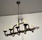 Wrought Iron Chandelier, 1940s 9