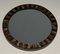 Brass & Ceramic Round Mirror, 1950s, Image 12