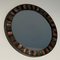 Brass & Ceramic Round Mirror, 1950s, Image 4