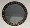 Specchio rotondo in ottone e ceramica, anni '50, Immagine 2