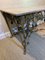 Mid-Century French Wrought Iron Table with Leaf Decoration, Image 2