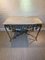 Mid-Century French Wrought Iron Table with Leaf Decoration 1