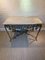 Mid-Century French Wrought Iron Table with Leaf Decoration, Image 1