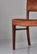 Dining Chairs in Leather and Teak by Ernst Kühn for Lysberg, Hansen & Therp, 1940s, Set of 6 9