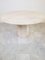 Italian Round Travertine Dining Table, 1970s 6