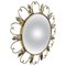 Vintage Brass Sunburst Mirror, 1970s, Image 1