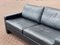 Mid-Century Conseta Sofa in Black Leather from COR, 1960s 3