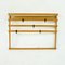 Mid-Century Austrian Beechwood and Blackened Brass Wall Coat Rack attributed to Carl Auböck, 1950s 9