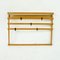 Mid-Century Austrian Beechwood and Blackened Brass Wall Coat Rack attributed to Carl Auböck, 1950s, Image 9